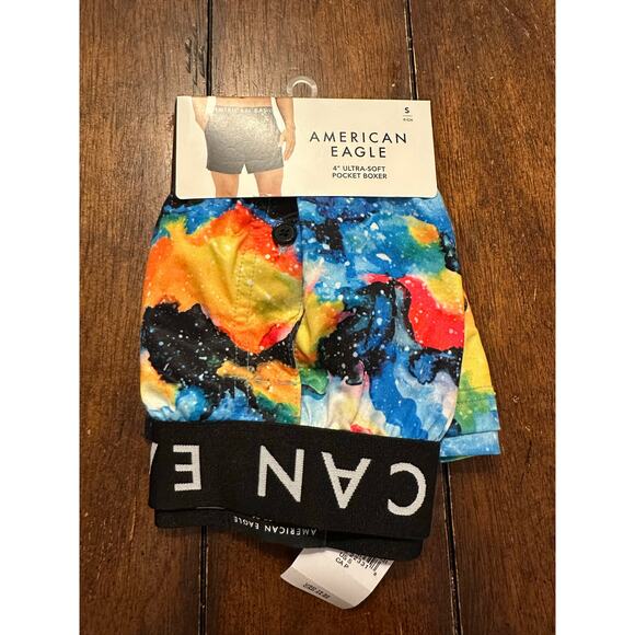 American Eagle Other - American Eagle Men's Multicolor 4" Ultra Soft Pocket Boxer Shorts Size Small NWT